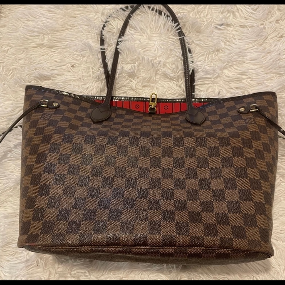 Louis Vuitton Damier Ebene Canvas Neverfull Size MM